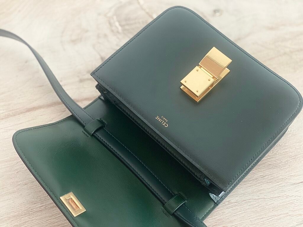 Celine Classic Box Bag 18.5cm Teen Size 8 Colors Minimalist Crossbody Polished Calfskin – Image 6