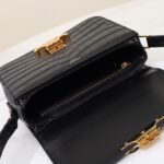 Celine Triomphe Classique Shoulder Bag 18.5cm Lizard and Crocodile Embossed Leather Crossbody Handbag 27