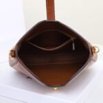 Celine Calfskin Shoulder Bag 24.5cm Minimalist Crossbody Handbag with Gold Hardware Twist-Lock 2025 27