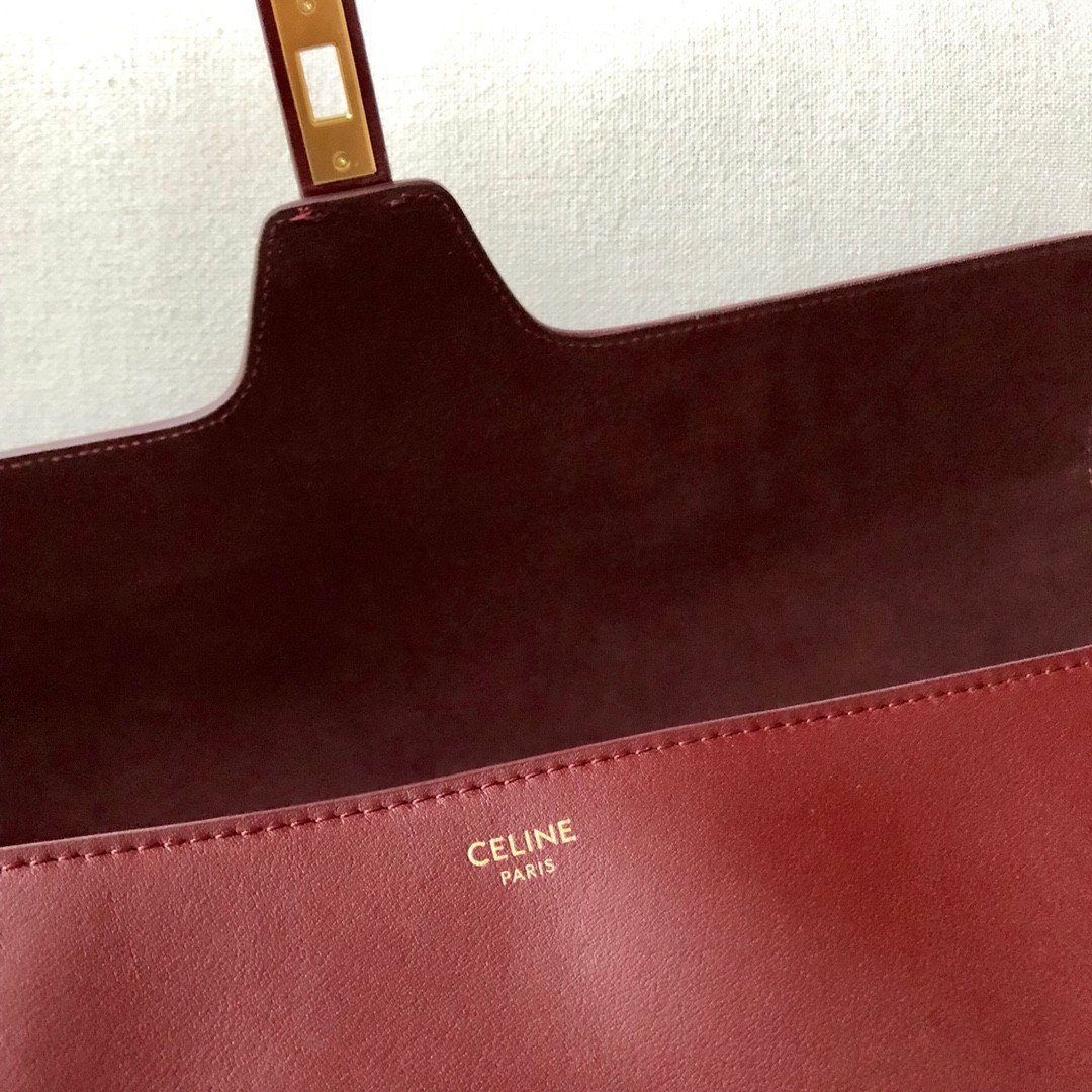 CELINE Large Soft 16 Shoulder Bag 38cm Calfskin Leather Tote & Designer Work Bag for Women 27