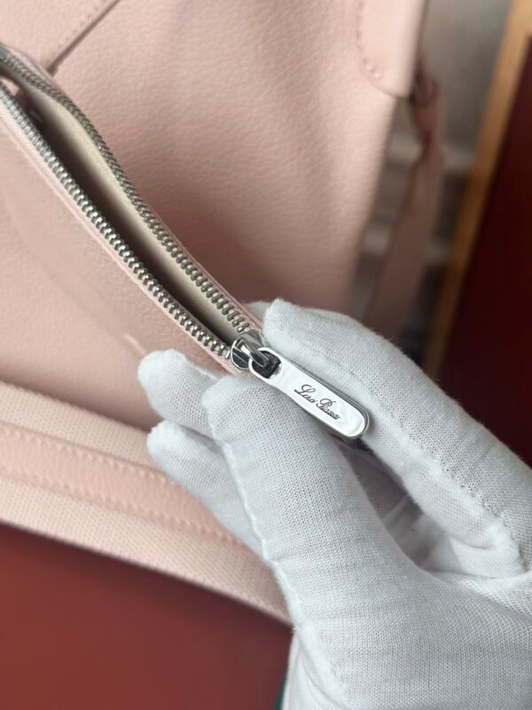 Loro Piana Medium Bale Bag Grained Calfskin Minimalist Bucket Bag with Detachable Shoulder Strap 6 Colors