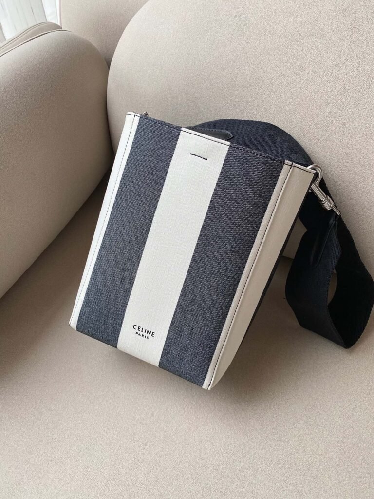 Celine Sangle Bucket Bag Small Grained Calfskin 11 Colors Shoulder Bag with Wool Strap – Image 7