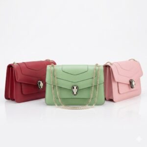 BVLGARI Serpenti Forever Shoulder Bag 25cm Calfskin Chain Bag in 3 Colors with Smart Chip