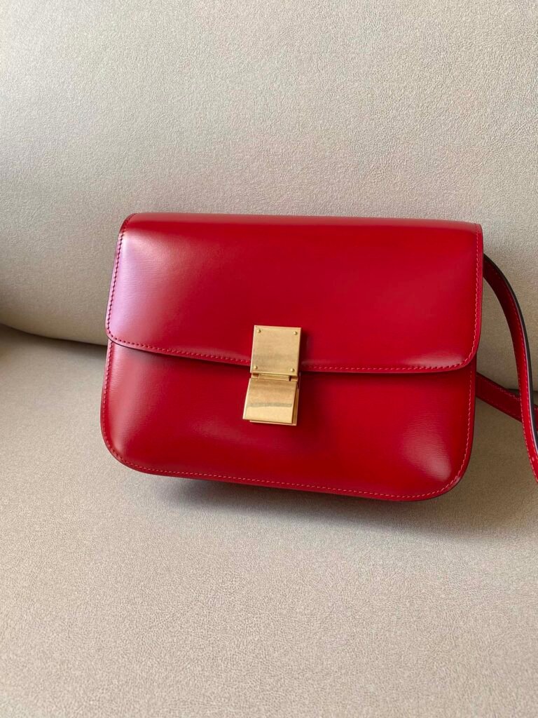 Celine Classic Box Bag 24cm Medium Liége Calfskin Crossbody Handbag 6 Colors – Image 10 Celine Classic Box Bag 24cm Medium Liége Calfskin Crossbody Handbag 6 Colors – Image 10