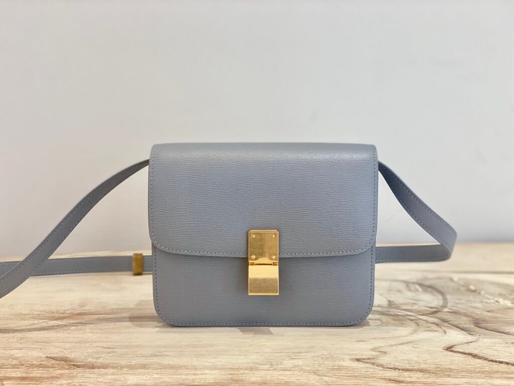 Celine Classic Box Bag 18.5cm Teen Size 8 Colors Minimalist Crossbody Polished Calfskin – Image 7