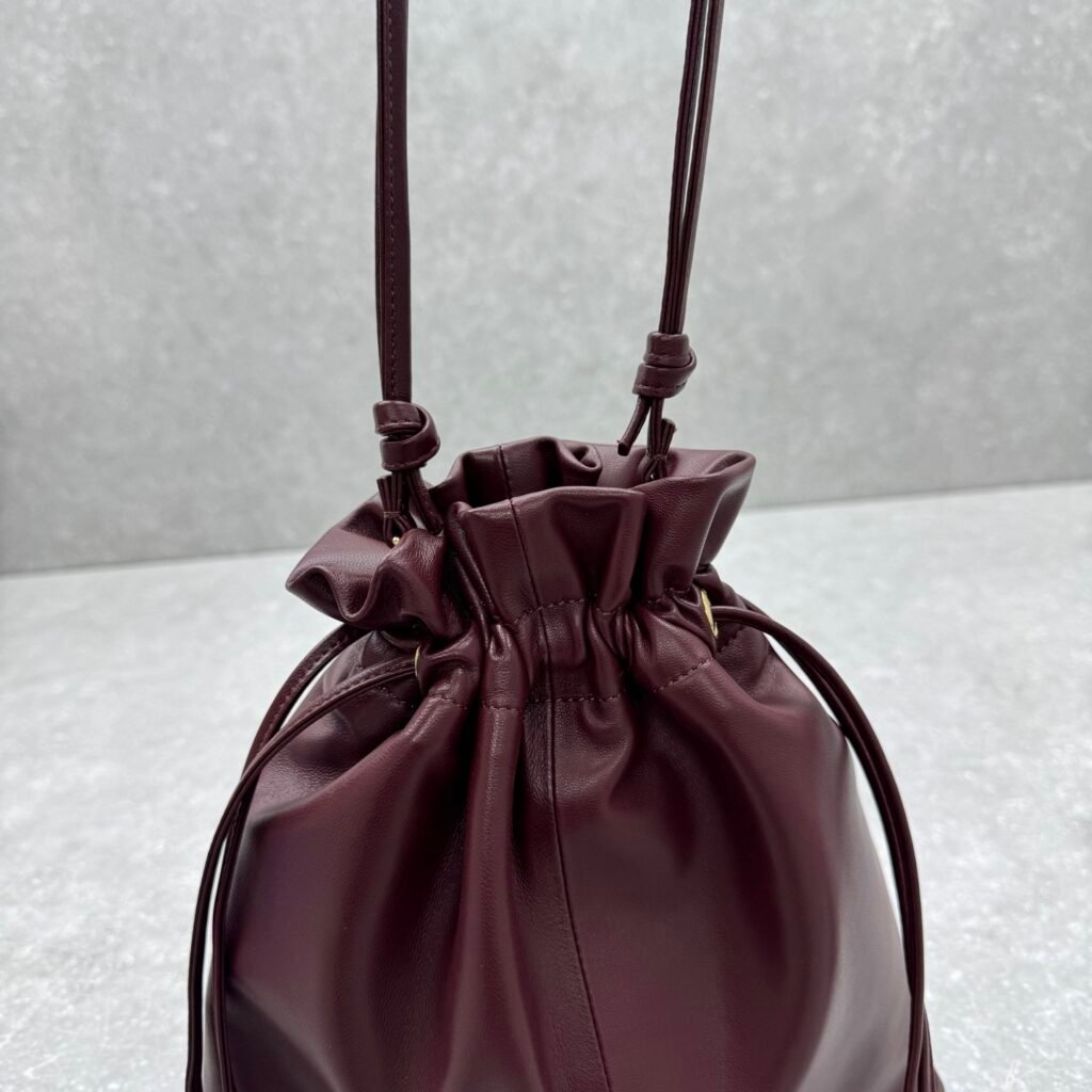 CELINE CRYSTAL Drawstring Pouch Bag 27x31cm The Ultimate Lambskin Cloud Bag &ndash; Image 11