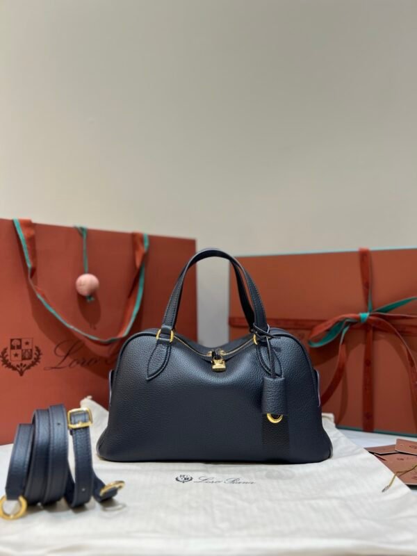 28 Loro Piana Needle Small Bag 5 Colors 31cm Premium Leather Handbag with Adjustable Strap and Internal Pouch