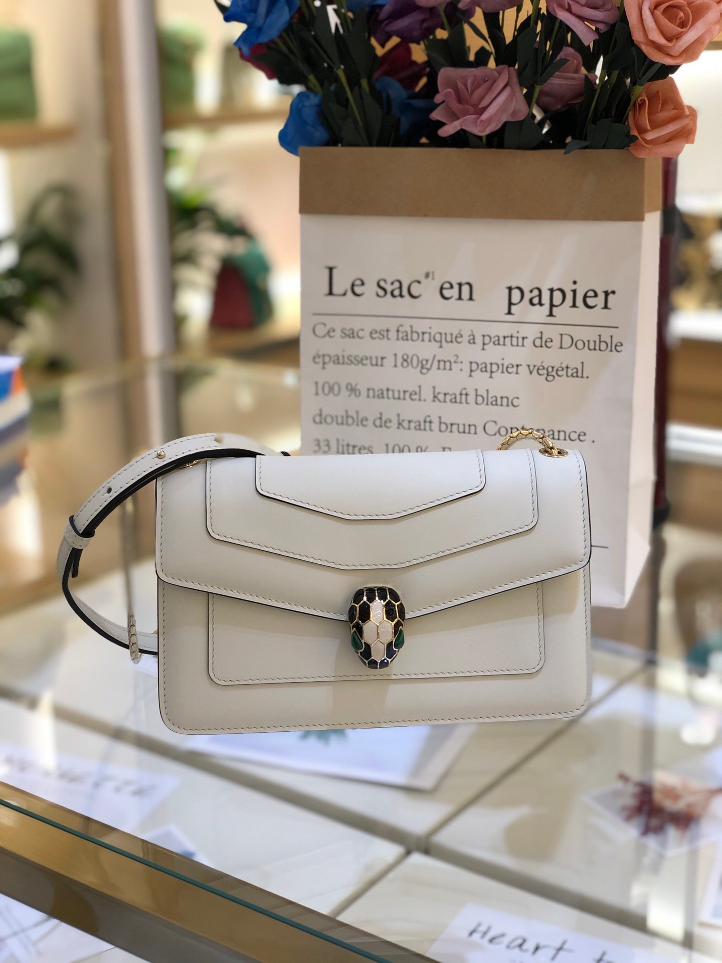 BVLGARI Serpenti Forever Calfskin Crossbody Bag 22.5cm Snakehead Enamel Closure Chain Shoulder Bag 4 Colors BVLGARI Serpenti Forever Calfskin Crossbody Bag 22.5cm Snakehead Enamel Closure Chain Shoulder Bag 4 Colors
