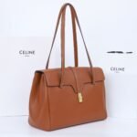 CELINE Soft 16 Bag Grained Calfskin Leather Shoulder Tote Luxury Office & Travel Handbag 32cm/38cm 29
