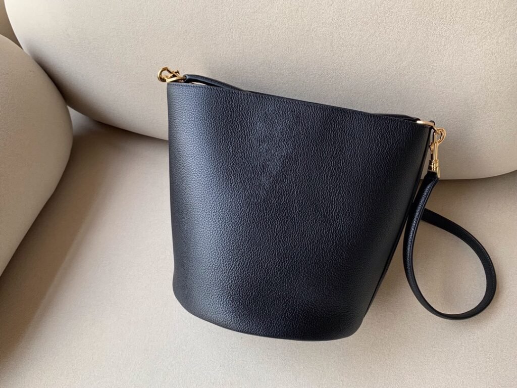 CELINE 16 Bucket Bag 23x25cm Calfskin vs. Linen Jacquard 5 Colors Handbag &ndash; Image 8