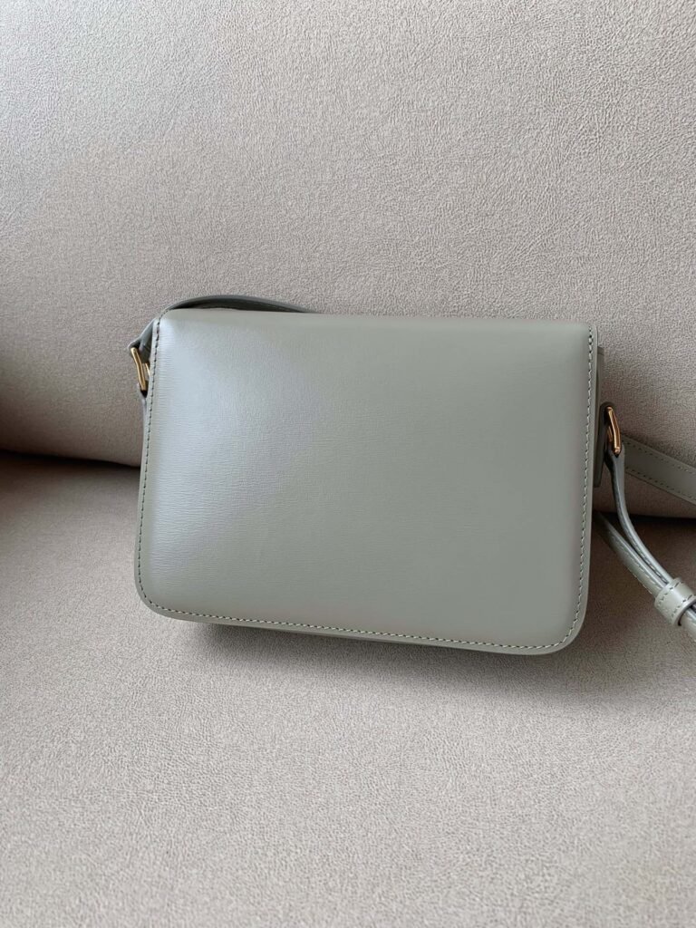 CELINE Triomphe Bag 18.5cm Shoulder Handbags 5 Colors Shiny Calfskin Triomphe &ndash; Image 11