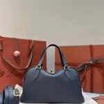 Loro Piana Needle Small Bag 5 Colors 31cm Premium Leather Handbag with Adjustable Strap and Internal Pouch Loro Piana Needle Small Bag 5 Colors 31cm Premium Leather Handbag with Adjustable Strap and Internal Pouch