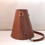Luxury Celine Maillon Triomphe Tan Bucket Bag 25x29cm Pig Nose Gold Hardware Crossbody for Women 3