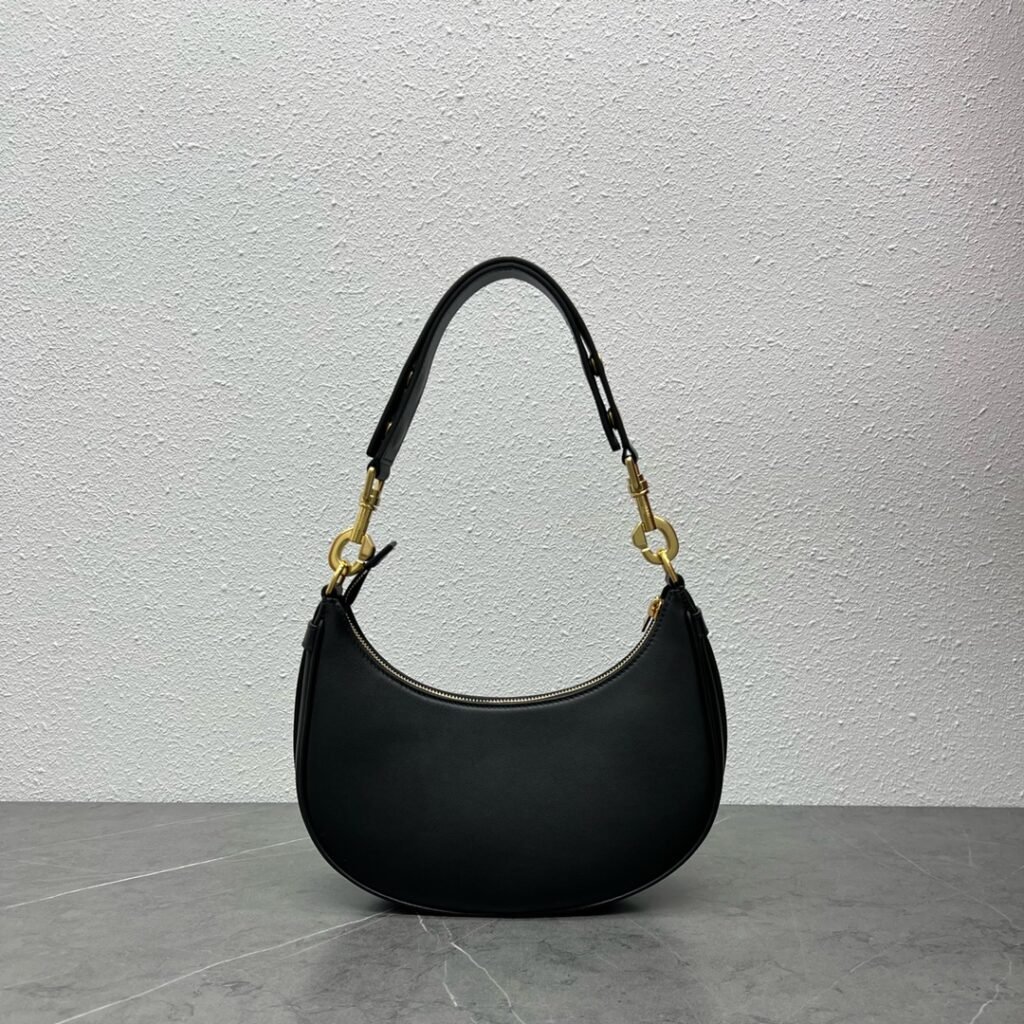 CELINE Ava Strap Bag 25cm Smooth Calfskin Crescent Hobo Shoulder Bag &ndash; Image 3