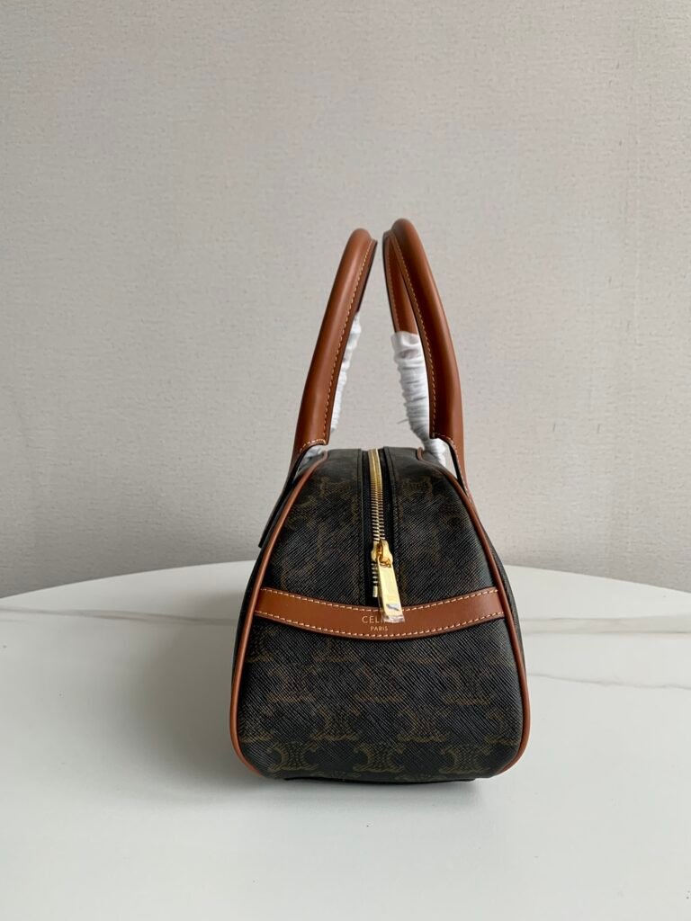 Celine TECKEL Medium Triomphe Canvas Handbag Vintage-Inspired Dachshund Bag – Image 3