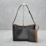 CELINE Soft Shopper Bag 33cm Triomphe Canvas Calfskin Large Tote 13-inch Laptop Chic French Shoulder Bag CELINE Soft Shopper Bag 33cm Triomphe Canvas Calfskin Large Tote 13-inch Laptop Chic French Shoulder Bag