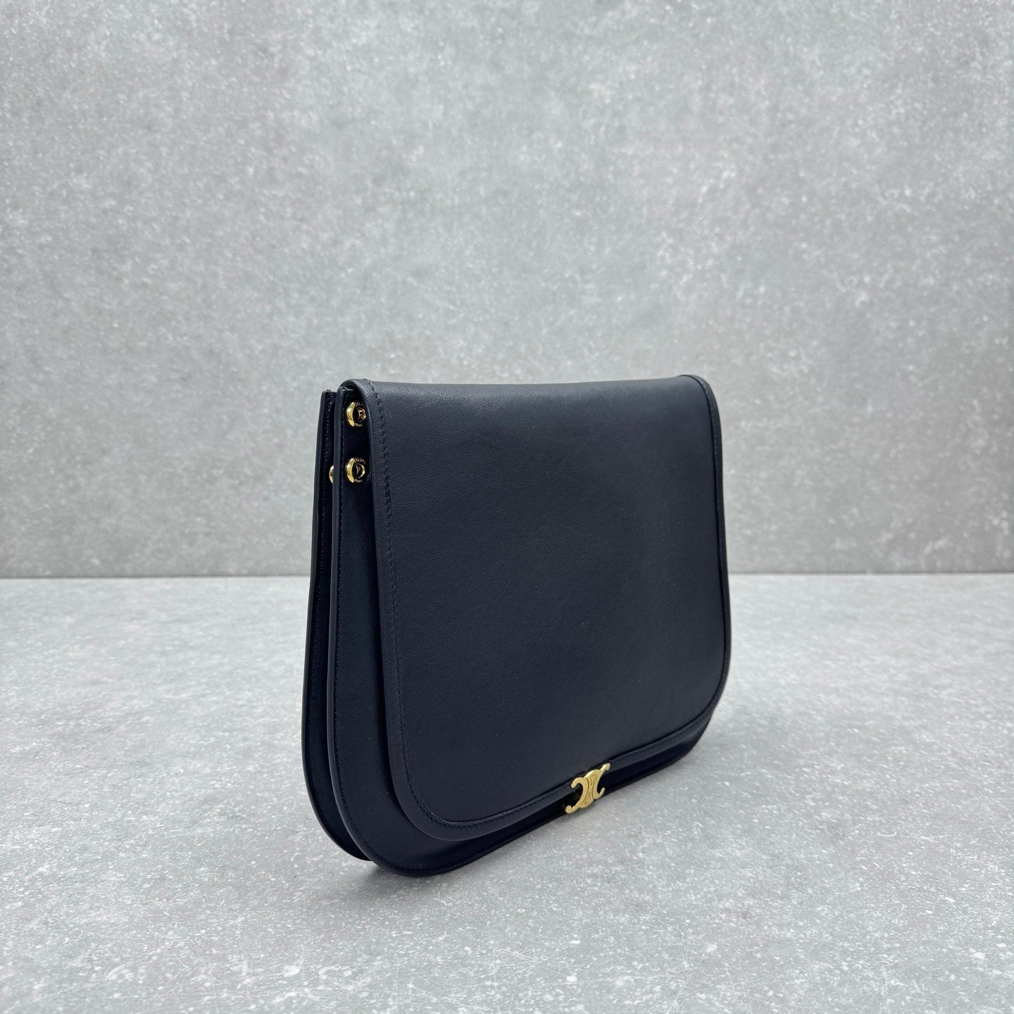 Celine Soft Triomphe Besace Bag 32cm Shiny Lambskin Oversized Shoulder Bag for Women Celine Soft Triomphe Besace Bag 32cm Shiny Lambskin Oversized Shoulder Bag for Women