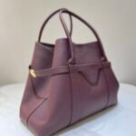 Loro Piana Ghiera Shopper Large Leather Tote Bag 40cm Grained Leather Handbag with Cashmere Lining and Detachable Pouch for Work and Travel Loro Piana Ghiera Shopper Large Leather Tote Bag 40cm Grained Leather Handbag with Cashmere Lining and Detachable Pouch for Work and Travel