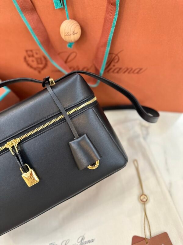 3 Loro Piana Extra Bag 27 Premium Calfskin Handbag with Steel Hardware Timeless Quiet Luxury Top-Handle Bag 4 Colors