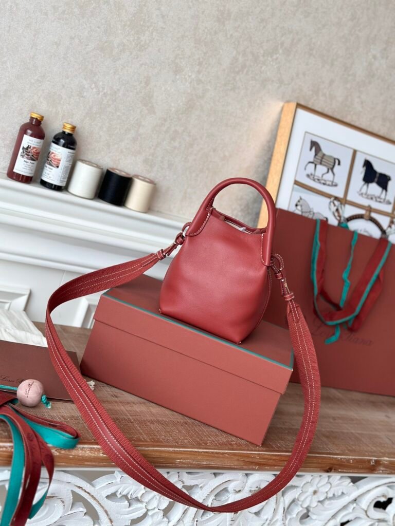 Loro Piana Bale Mini Bucket Bag 9 Colors Premium Calfskin Crossbody Handbag – Image 4 Loro Piana Bale Mini Bucket Bag 9 Colors Premium Calfskin Crossbody Handbag – Image 4