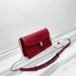 BVLGARI Serpenti Forever Calfskin Crossbody Bag 22.5cm Snakehead Enamel Closure Chain Shoulder Bag 4 Colors BVLGARI Serpenti Forever Calfskin Crossbody Bag 22.5cm Snakehead Enamel Closure Chain Shoulder Bag 4 Colors