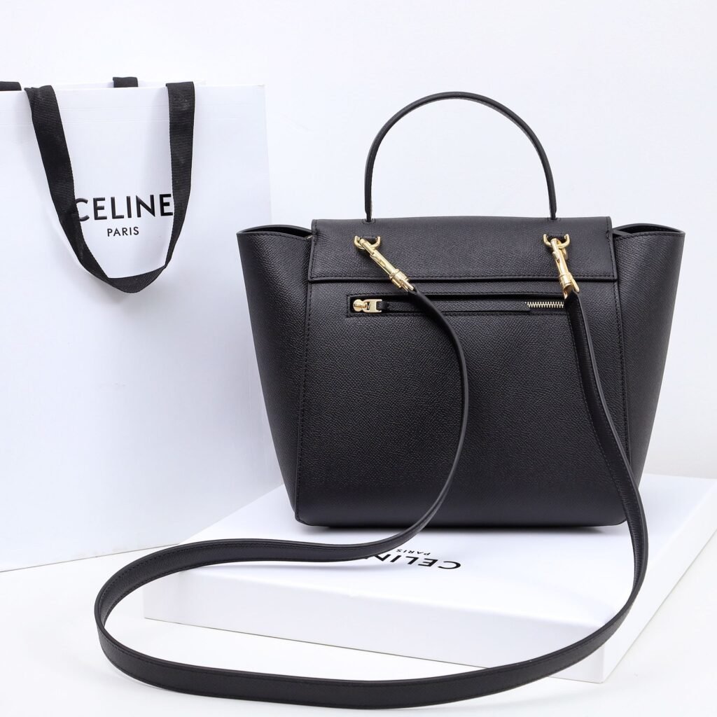 Celine Belt Bag Nano Micro Sizes Calfskin Leather Handbag Luxury Crossbody Bag 3 Colors 20cm 24cm – Image 2