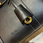 Loro Piana Loom L25 Handbag Grained Leather Designer Top Handle Bag with Crossbody Strap Loro Piana Loom L25 Handbag Grained Leather Designer Top Handle Bag with Crossbody Strap
