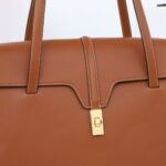 CELINE Soft 16 Bag Grained Calfskin Leather Shoulder Tote Luxury Office & Travel Handbag 32cm/38cm 34