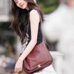 Celine Soft Triomphe Besace Bag 32cm Shiny Lambskin Oversized Shoulder Bag for Women Celine Soft Triomphe Besace Bag 32cm Shiny Lambskin Oversized Shoulder Bag for Women