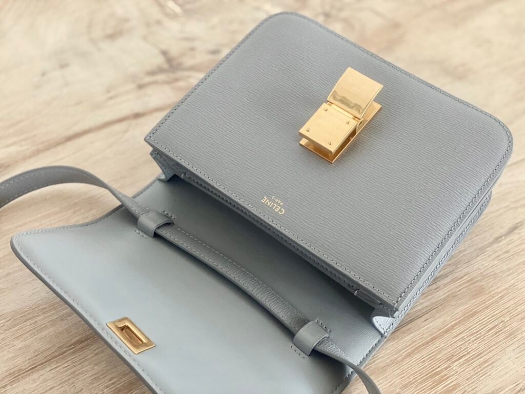 Celine Classic Box Bag 18.5cm Teen Size 8 Colors Minimalist Crossbody Polished Calfskin – Image 8