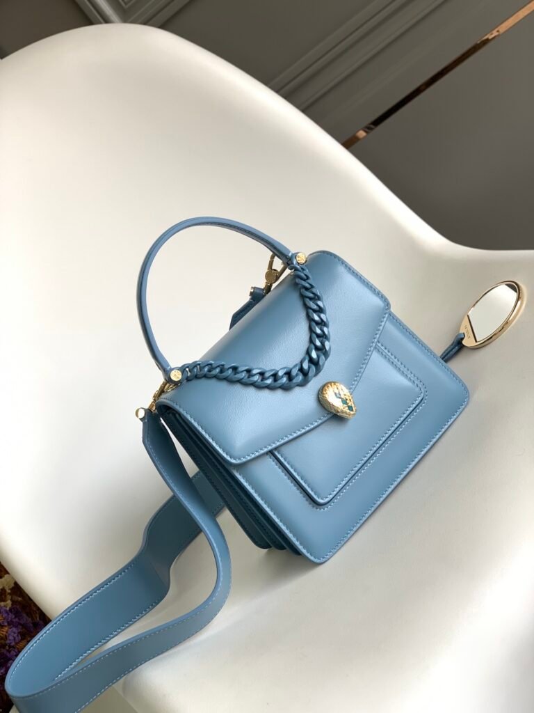 BVLGARI Serpenti Forever Bag 18cm 7 Iconic Colors Lambskin Top Handle Bag – Image 9 BVLGARI Serpenti Forever Bag 18cm 7 Iconic Colors Lambskin Top Handle Bag – Image 9