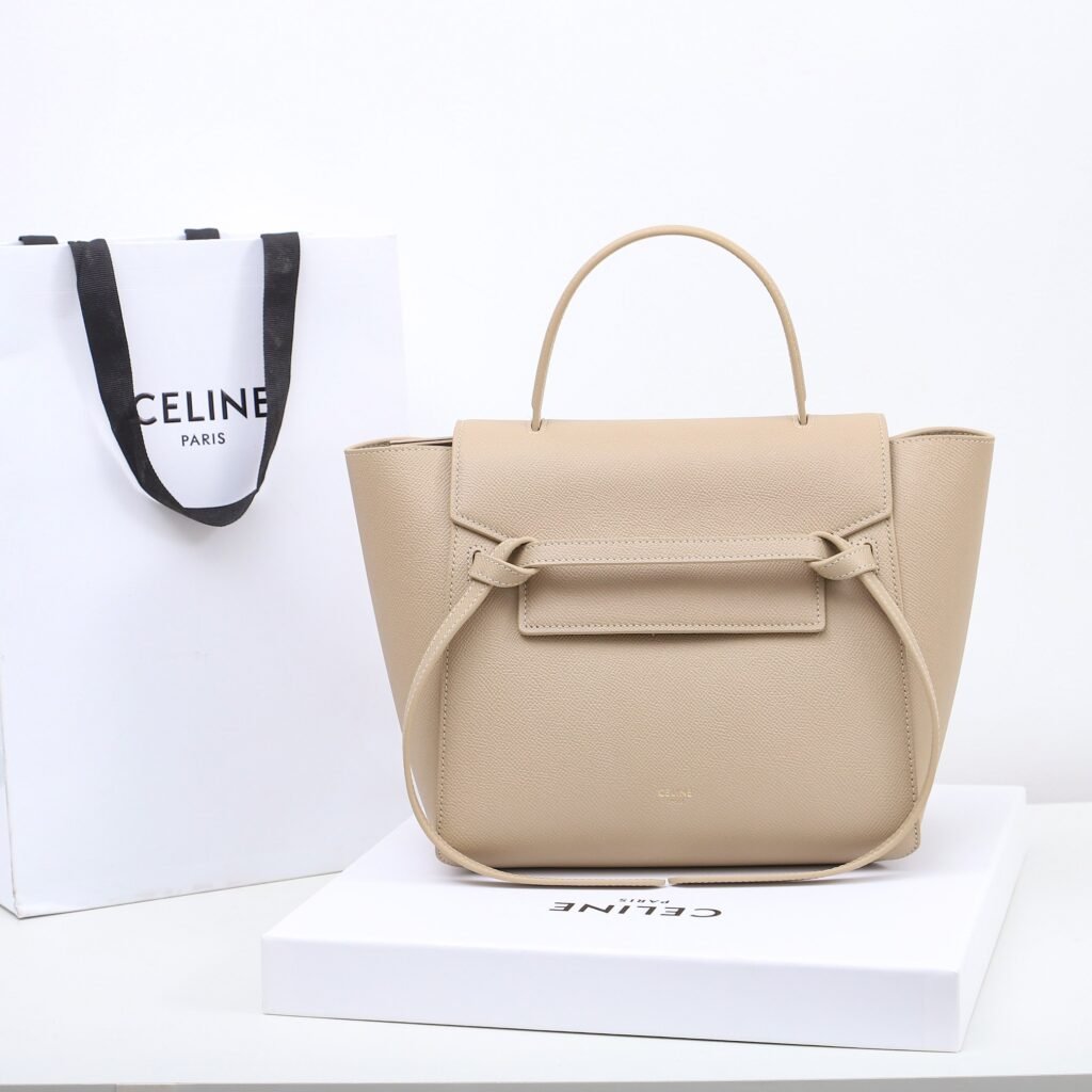 Celine Belt Bag Nano Micro Sizes Calfskin Leather Handbag Luxury Crossbody Bag 3 Colors 20cm 24cm – Image 4