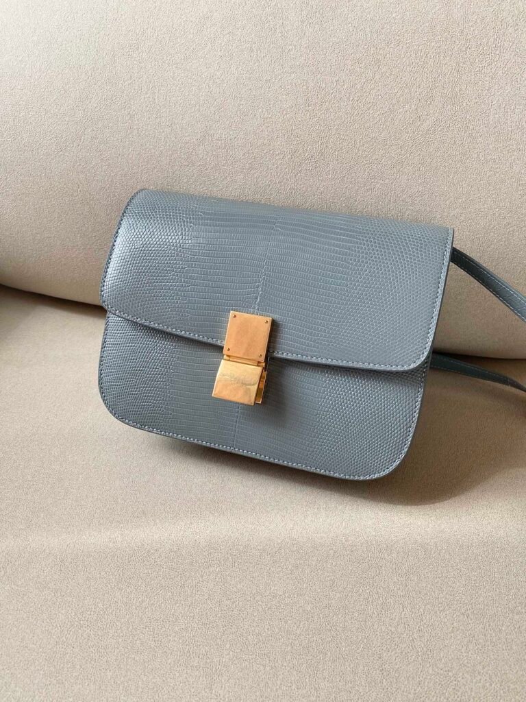 Celine Classic Box Bag 24cm Medium Liége Calfskin Crossbody Handbag 6 Colors – Image 12 Celine Classic Box Bag 24cm Medium Liége Calfskin Crossbody Handbag 6 Colors – Image 12