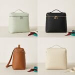 Loro Piana Extra Pocket L23.5 Grain Leather Backpack 22x23cm Quiet Luxury Minimalist Designer Handbag for Women