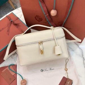 Loro Piana L27 Extra Bag 27 Minimalist Quiet Luxury Leather Tote Bag Structured Calfskin Crossbody Bag with Signature Padlock Loro Piana L27 Extra Bag 27 Minimalist Quiet Luxury Leather Tote Bag Structured Calfskin Crossbody Bag with Signature Padlock