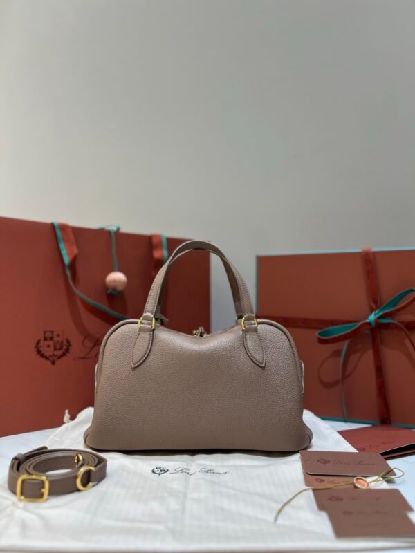 38 Loro Piana Needle Small Bag 5 Colors 31cm Premium Leather Handbag with Adjustable Strap and Internal Pouch