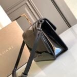 BVLGARI Serpenti Forever East-West Small Shoulder Bag 22cm Patent & Metallic Calf Leather Crossbody Handbag with Snakehead Closure BVLGARI Serpenti Forever East-West Small Shoulder Bag 22cm Patent & Metallic Calf Leather Crossbody Handbag with Snakehead Closure