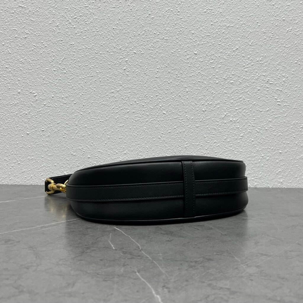 CELINE Ava Strap Bag 25cm Smooth Calfskin Crescent Hobo Shoulder Bag &ndash; Image 4