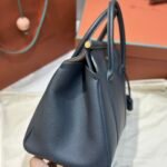 Loro Piana Loom L32 Handbag 33cm Tender Calfskin Luxury Designer Tote Bag with Gold Padlock & Removable Pouch