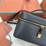 Loro Piana Extra Bag 27 Premium Calfskin Handbag with Steel Hardware Timeless Quiet Luxury Top-Handle Bag 4 Colors Loro Piana Extra Bag 27 Premium Calfskin Handbag with Steel Hardware Timeless Quiet Luxury Top-Handle Bag 4 Colors