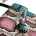 BVLGARI Serpenti Forever Luxury Python Leather Handbag 18cm Exclusive Multi-Color Exotic Shoulder Bag with Iconic Jewel Snakehead Closure BVLGARI Serpenti Forever Luxury Python Leather Handbag 18cm Exclusive Multi-Color Exotic Shoulder Bag with Iconic Jewel Snakehead Closure