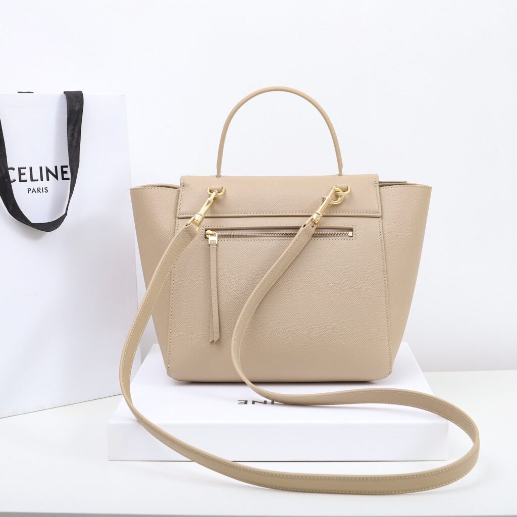 Celine Belt Bag Nano Micro Sizes Calfskin Leather Handbag Luxury Crossbody Bag 3 Colors 20cm 24cm – Image 5