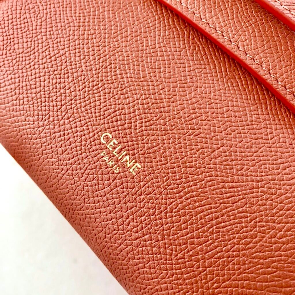 CELINE Belt Pico Bag 21cm/15cm Grained Calfskin Handbag with 5 Colors & 2 Sizes – Image 11