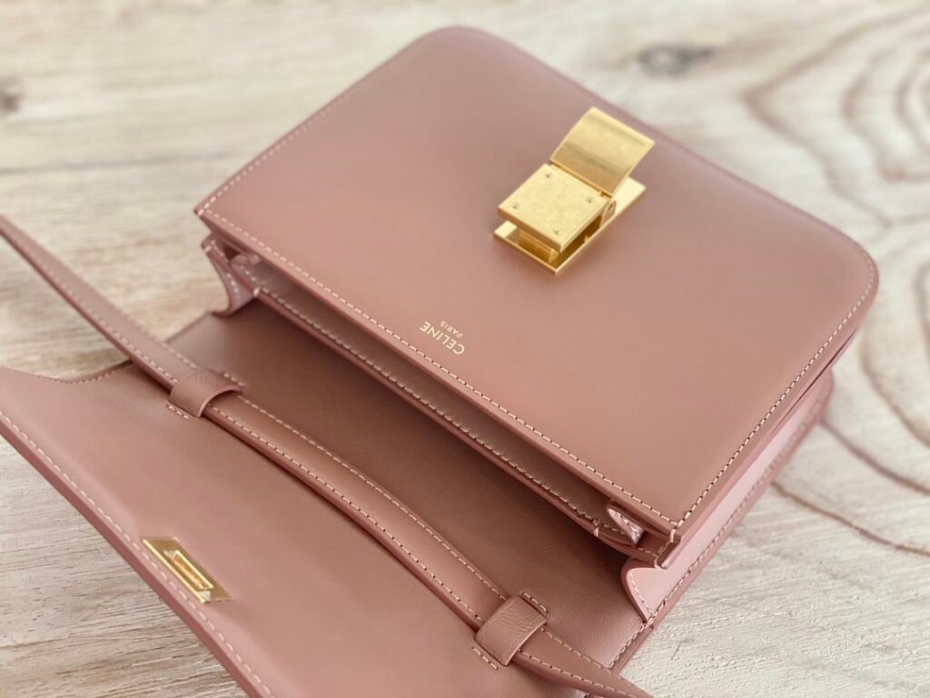 Celine Classic Box Bag 18.5cm Teen Size 8 Colors Minimalist Crossbody Polished Calfskin – Image 10