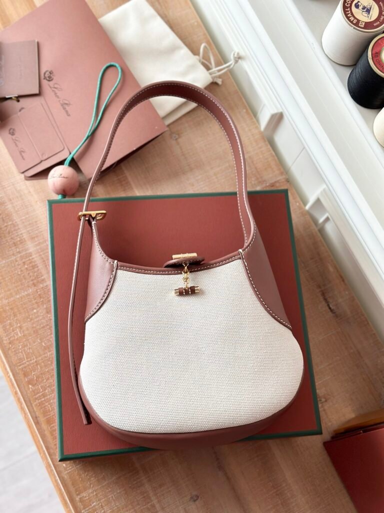 Loro Piana Bobbin Small Shoulder Bag 19cm Italian Calfskin Underarm Hobo Bag &ndash; Image 15