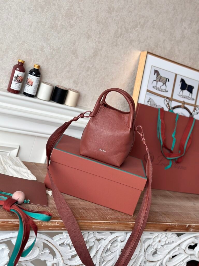 Loro Piana Bale Mini Bucket Bag 9 Colors Premium Calfskin Crossbody Handbag – Image 10 Loro Piana Bale Mini Bucket Bag 9 Colors Premium Calfskin Crossbody Handbag – Image 10
