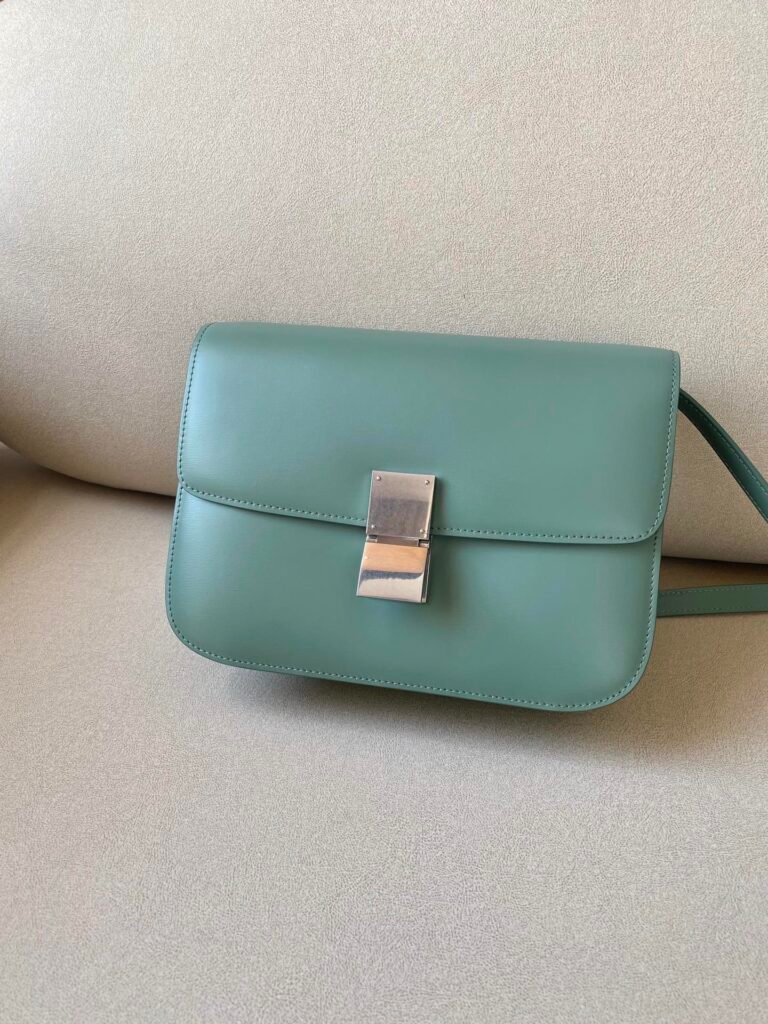 Celine Classic Box Bag 24cm Medium Liége Calfskin Crossbody Handbag 6 Colors – Image 14 Celine Classic Box Bag 24cm Medium Liége Calfskin Crossbody Handbag 6 Colors – Image 14