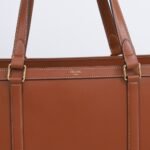 CELINE Large Business Tote Bag 39.5cm Tan Italian Leather Women’s Briefcase for 14-inch Laptop and Office Essentials 5