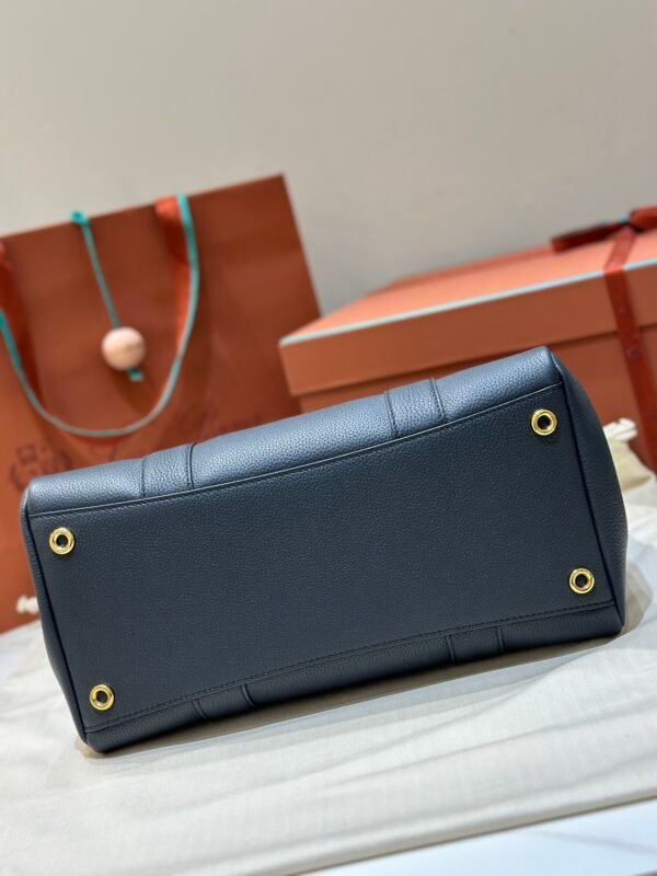Loro Piana Loom L32 Handbag 33cm Tender Calfskin Luxury Designer Tote Bag with Gold Padlock & Removable Pouch
