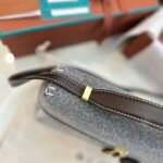 Exclusive Loro Piana L27 Vanity Case Cashmere & Imported Calfskin Structured Handbag Superior Craftsmanship Upgraded Edition Exclusive Loro Piana L27 Vanity Case Cashmere & Imported Calfskin Structured Handbag Superior Craftsmanship Upgraded Edition